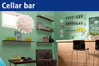 Shelves for your cellar bar. Your cellar bar in a modern design.