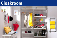 Shelf system for your cloakroom.