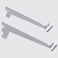 Clothes rail bracket with two or three lugs, for assembly with wall uprights.