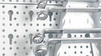 Stahllochplatte mit Werkzeughalter für Schraubenschlüssel