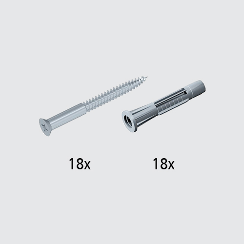 Accessories - Assembly Material - SCREWS and WALL PLUGS - Element System GmbH, Rottenacker